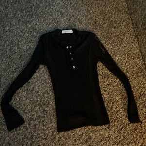 Black Henley shirt